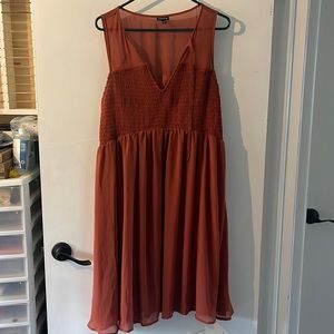 Burnt Orange Torrid Dress